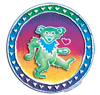 Licenses Products Grateful Dead Dancing Bear Sticker